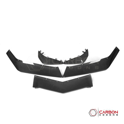 C8 Corvette Z06/E-Ray Dry Pre-preg Carbon Fiber Z07 Style Front Splitter & Canards
