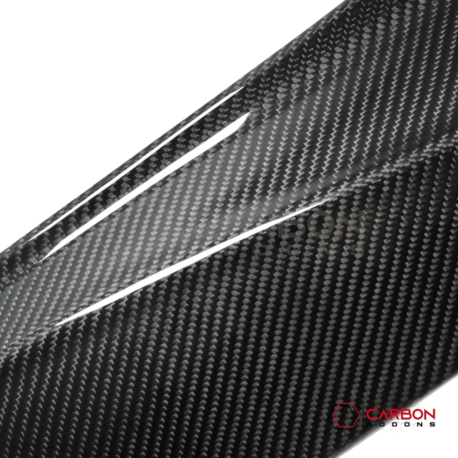 C8 Corvette Real Carbon Fiber Door Kick Panel Covers | Interior Overlay (2020–2026)