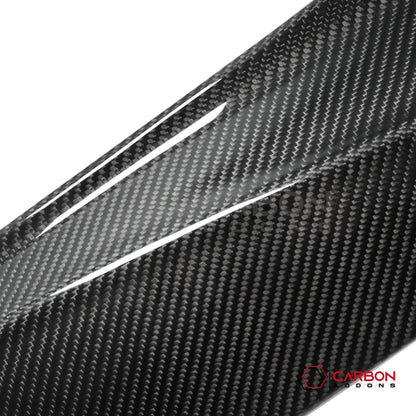 C8 Corvette Real Carbon Fiber Door Kick Panel Covers | Interior Overlay (2020–2026)