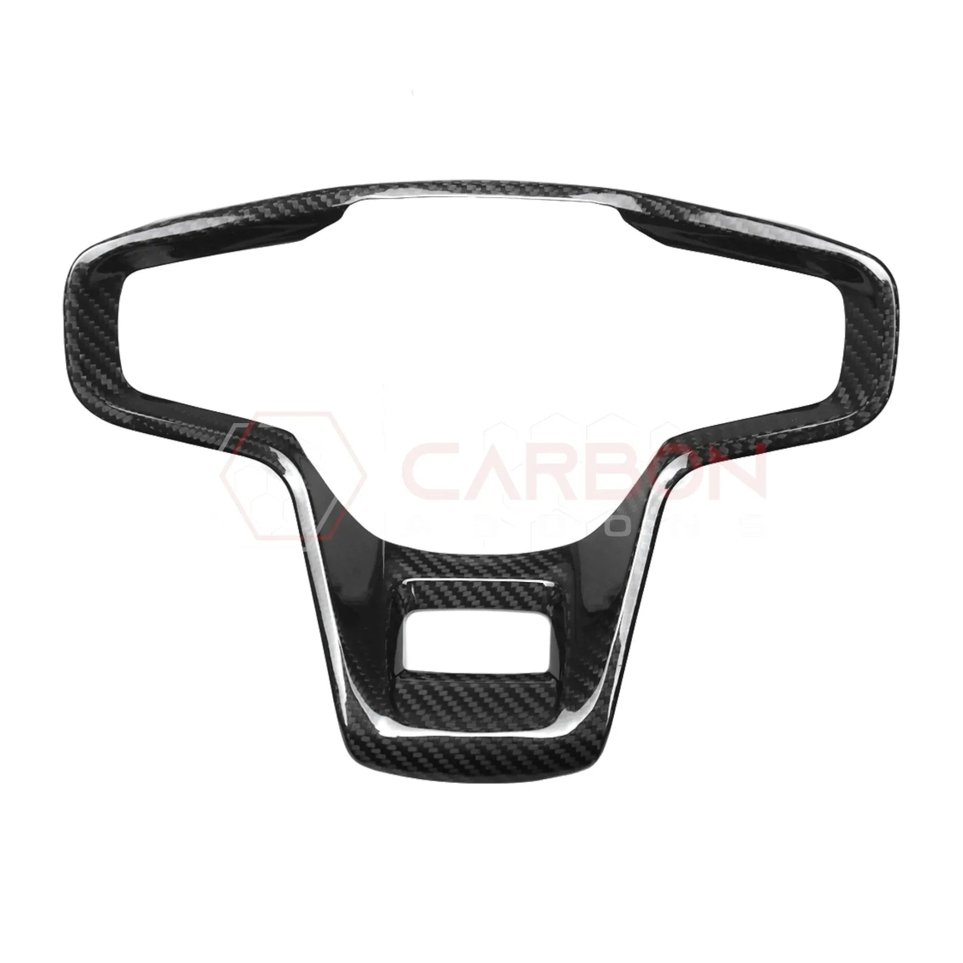 Real Carbon Fiber Steering Wheel Button Trim Cover For 2021+ Bronco