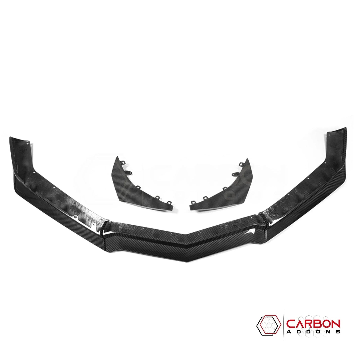 C8 Corvette Z06/E-Ray Dry Pre-preg Carbon Fiber Z07 Style Front Splitter & Canards