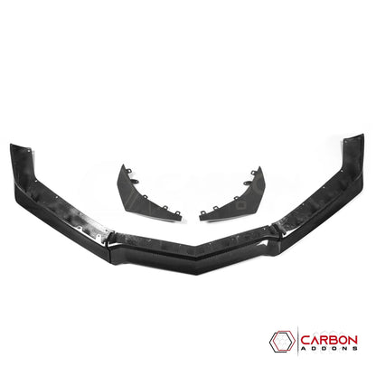 C8 Corvette Z06/E-Ray Dry Pre-preg Carbon Fiber Z07 Style Front Splitter & Canards