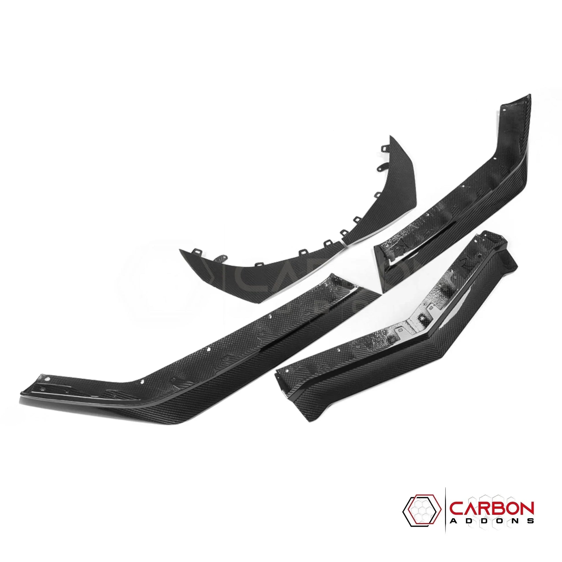 C8 Corvette Z06/E-Ray Dry Pre-preg Carbon Fiber Z07 Style Front Splitter & Canards