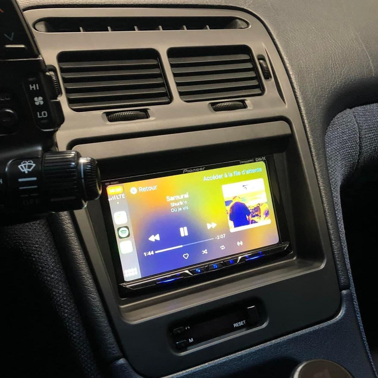 ZSPEC LHD Double-Din Radio Bezel Face-Plate for Nissan Z32 300zx, Bezel-ONLY