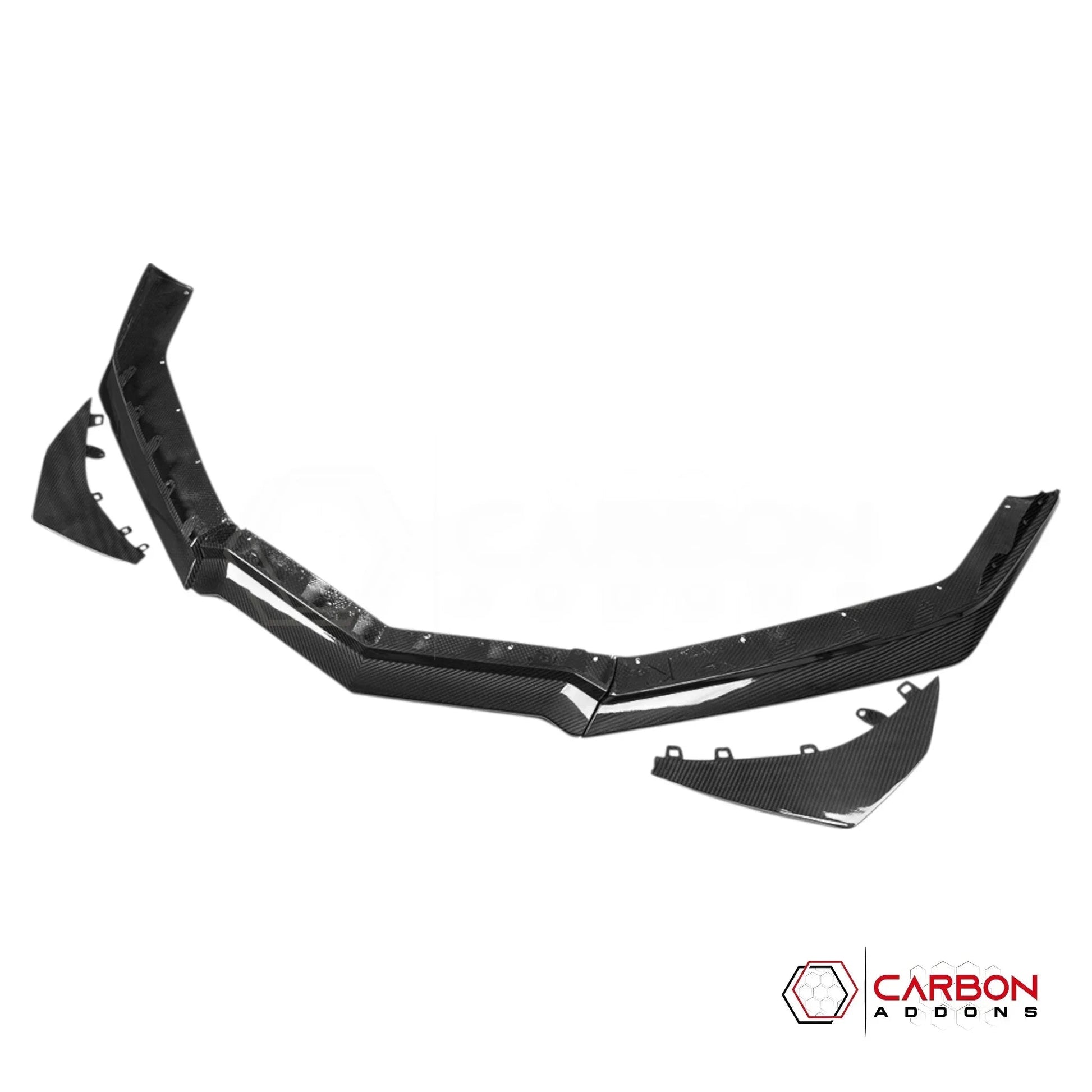 C8 Corvette Z06/E-Ray Dry Pre-preg Carbon Fiber Z07 Style Front Splitter & Canards