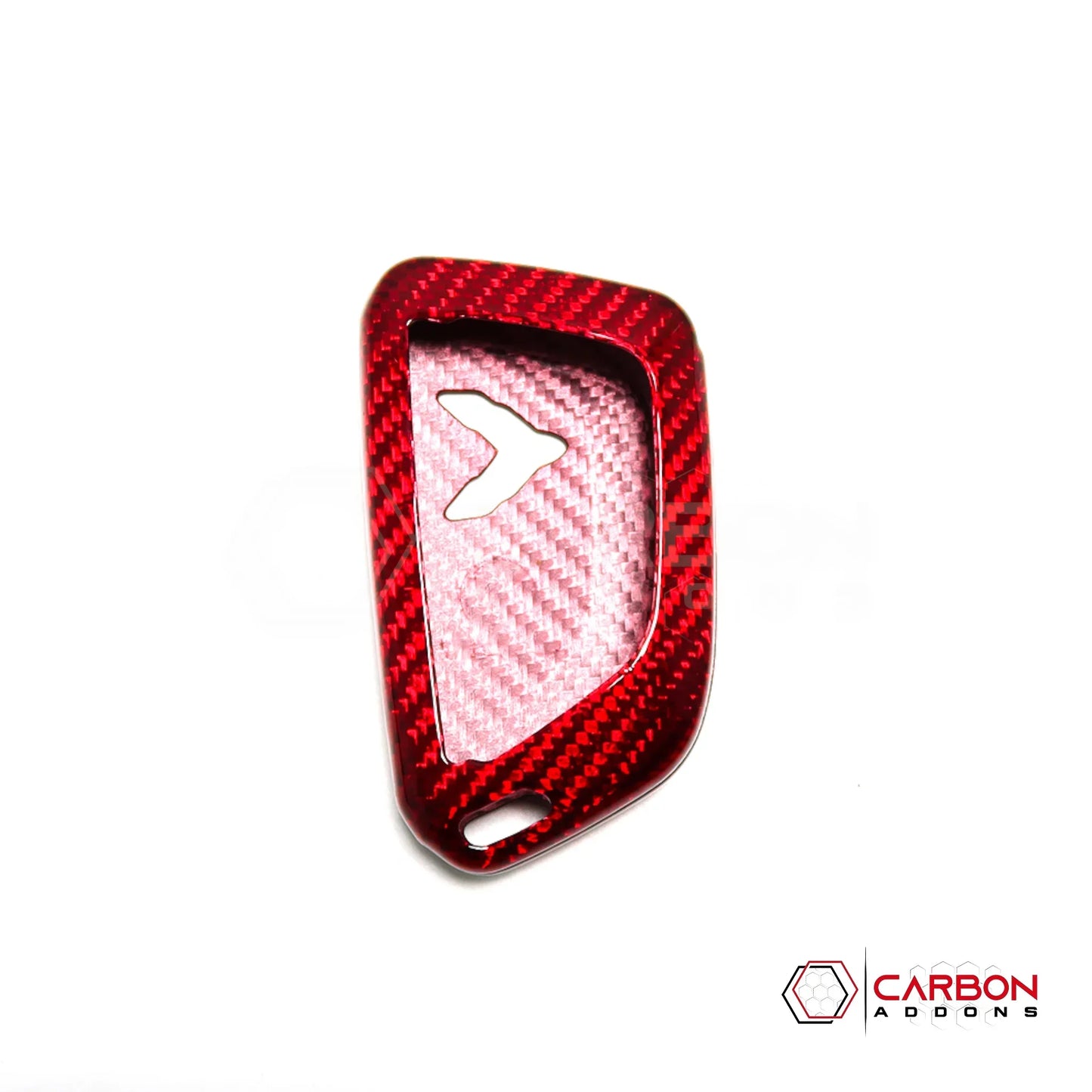C8 Corvette Real Carbon Fiber Key Fob Cover | Black, Red, Blue & Forged Carbon (2020–2026)