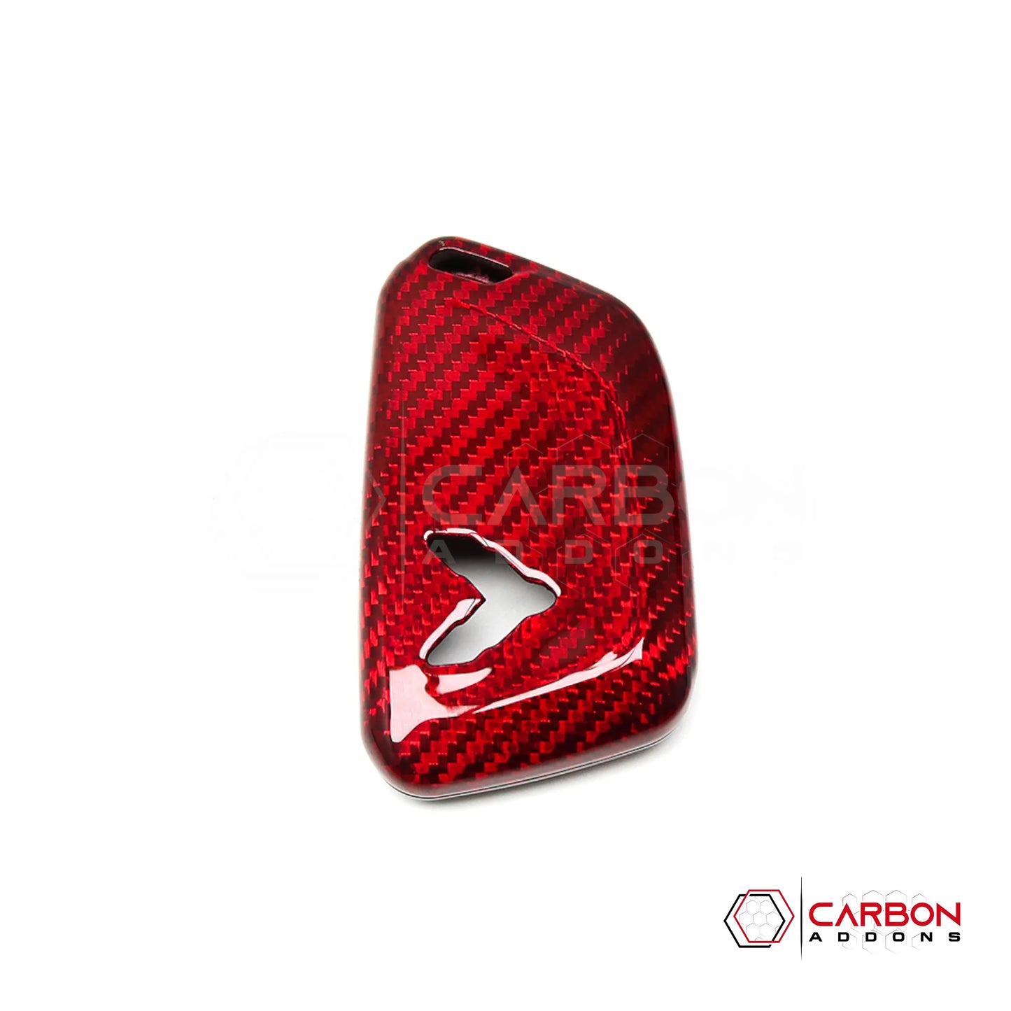 C8 CORVETTE CARBON FIBER KEY COVER - BLACK, RED, BLUE OR FORGE CARBON