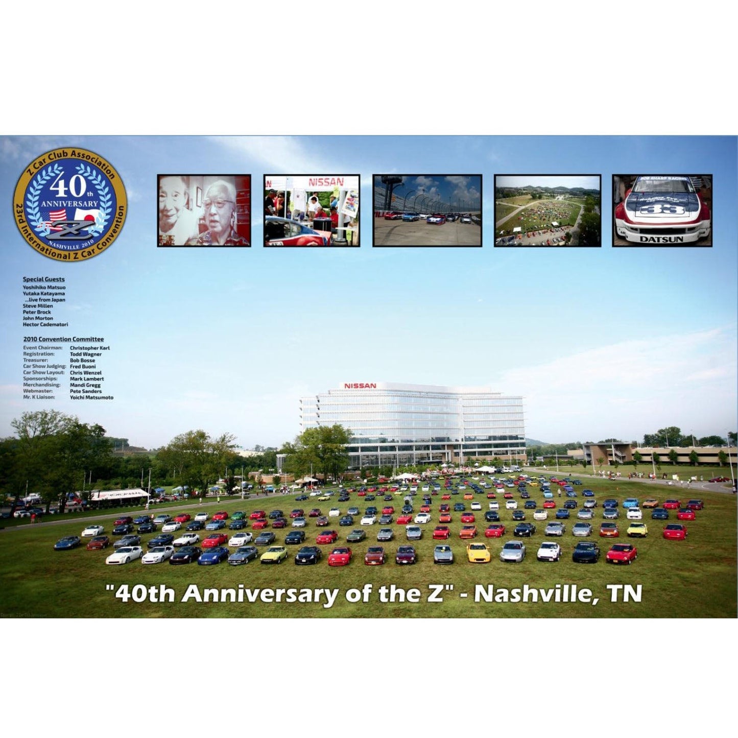 ZCON 2010 Car Show at Nissan North America Poster in Nashville, TN, 24" x 36" Size