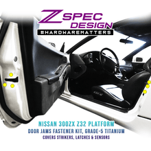 ZSPEC Dress Up Bolts® Fastener Kit, Door Jams Area for Nissan Z32 300zx, Titanium