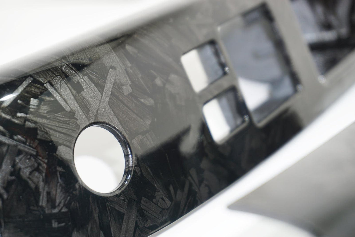 ZSPEC 350z Z33 Interior Door Window Switch Finisher Set, LHD '06-09, Forged Carbon Style