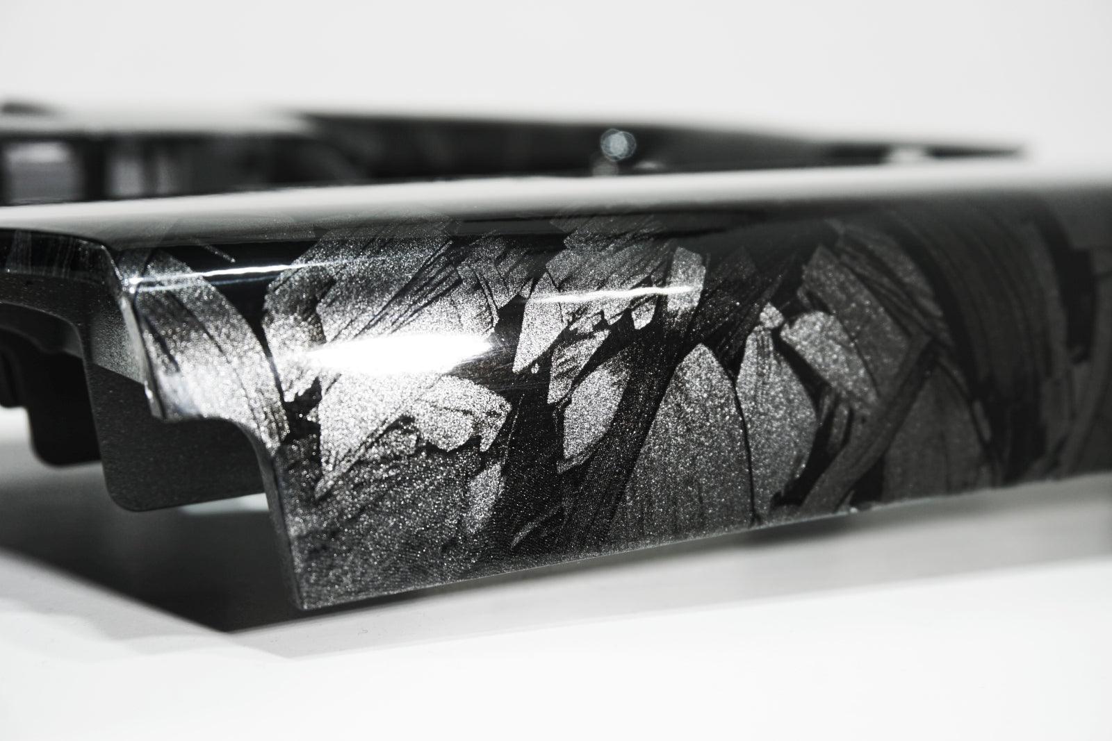 ZSPEC 350z Z33 Interior Door Window Switch Finisher Set, LHD '06-09, Forged Carbon Style