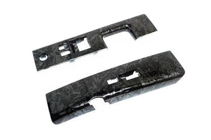 ZSPEC 350z Z33 Interior Door Window Switch Finisher Set, LHD '06-09, Forged Carbon Style