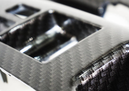 ZSPEC 350z Z33 Interior Door Window Switch Finisher Set, LHD '06-09, Carbon-Weave Style