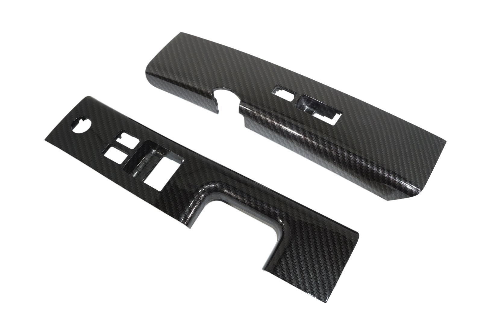 ZSPEC 350z Z33 Interior Door Window Switch Finisher Set, LHD '06-09, Carbon-Weave Style