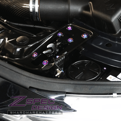 ZSPEC Stage-2 Dress Up Bolts® Fastener Kit for '14-19 BMW 435i F32 3.0T, Titanium