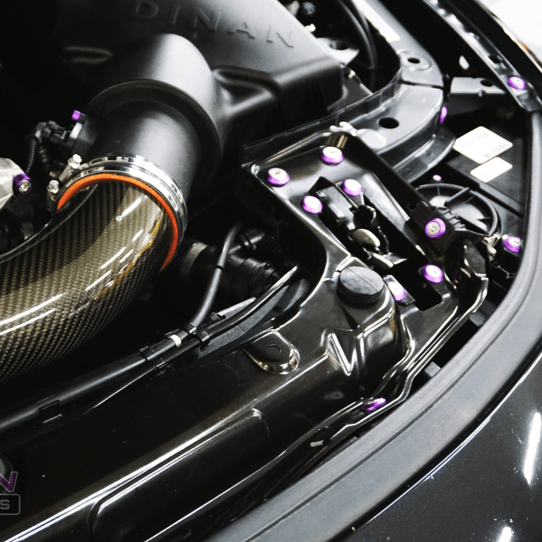 ZSPEC Stage-2 Dress Up Bolts® Fastener Kit for '14-19 BMW 435i F32 3.0T, Stainless & Billet