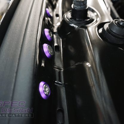 ZSPEC Stage-2 Dress Up Bolts® Fastener Kit for '14-19 BMW 435i F32 3.0T, Stainless & Billet