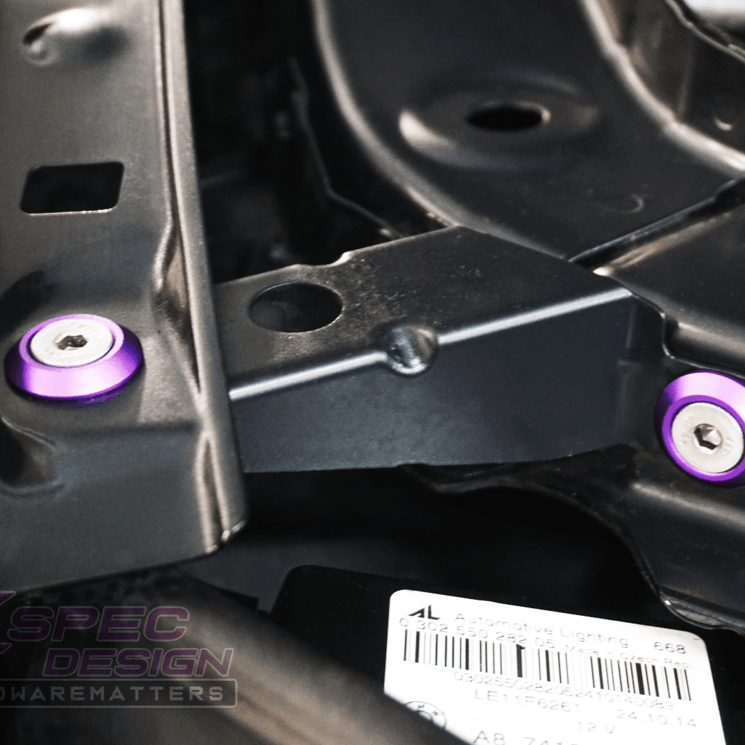 ZSPEC Stage-1 Dress Up Bolts® Fastener Kit for '14-19 BMW 435i F32 3.0T, Stainless & Billet