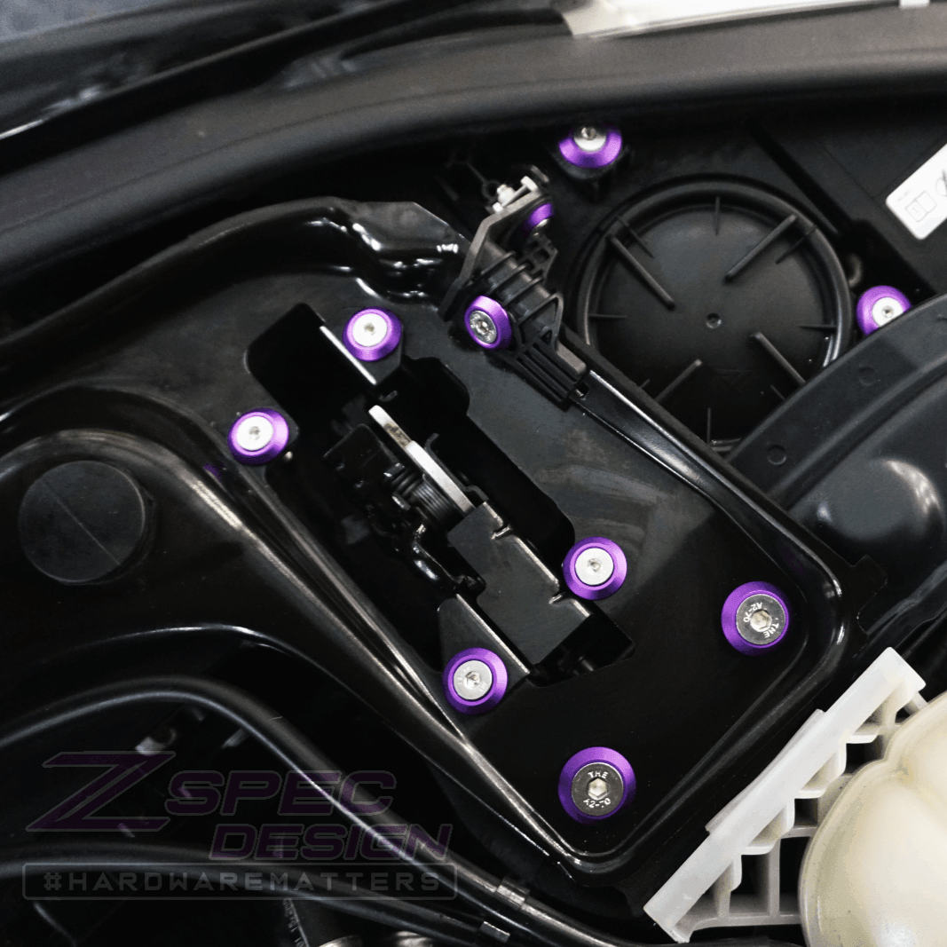 ZSPEC Stage-2 Dress Up Bolts® Fastener Kit for '14-19 BMW 435i F32 3.0T, Stainless & Billet