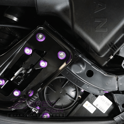 ZSPEC Stage-2 Dress Up Bolts® Fastener Kit for '14-19 BMW 435i F32 3.0T, Stainless & Billet