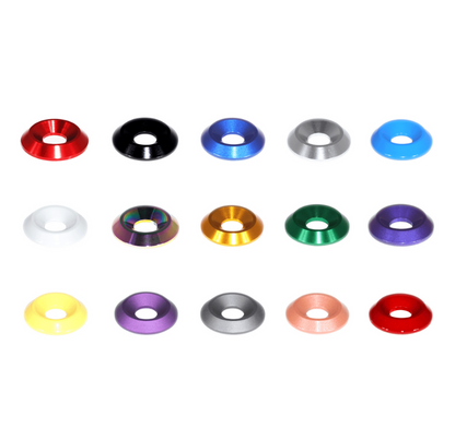 ZSPEC M6 Billet Dress Up Fender-Finish Washers for FHSC Fasteners, Billet, 10-Pack