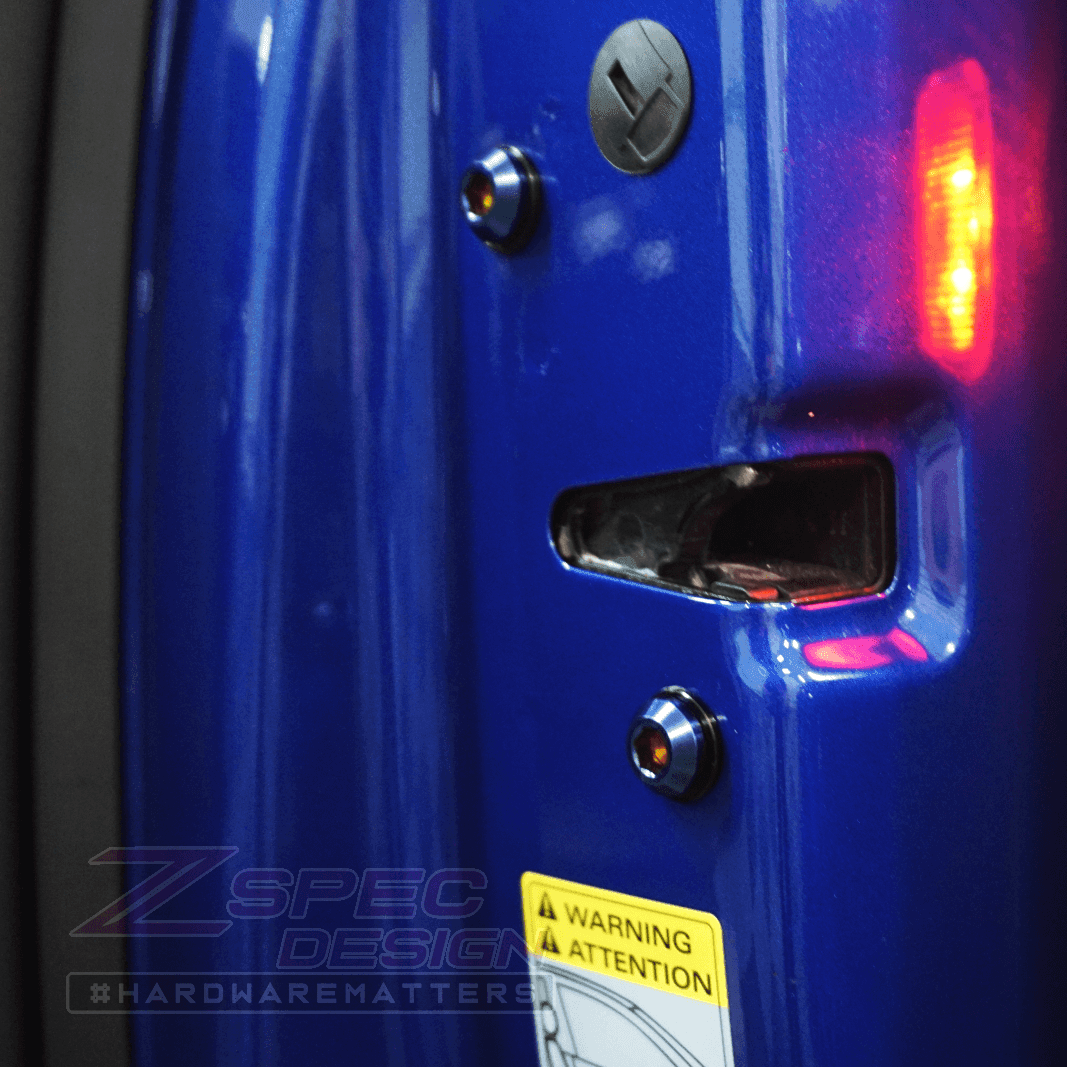 ZSPEC Dress Up Bolts® Door Strikers & Latches Fasteners for Audi S5 B8 EA837 3.0L, Titanium