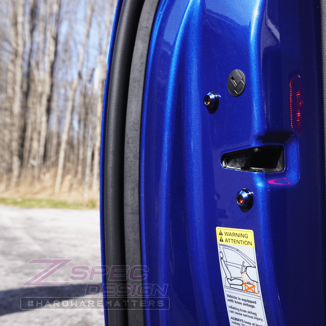 ZSPEC Dress Up Bolts® Door Strikers & Latches Fasteners for Audi S5 B8 EA837 3.0L, Titanium