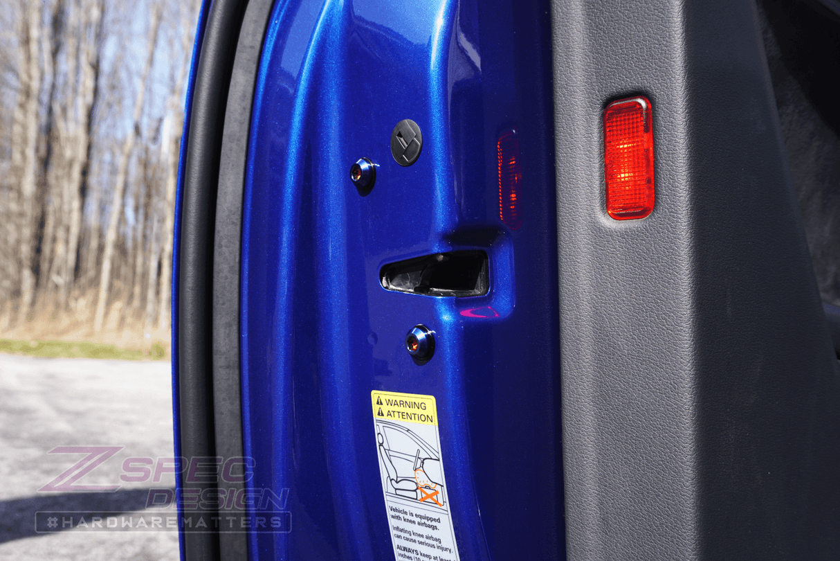 ZSPEC Dress Up Bolts® Door Strikers & Latches Fasteners for Audi S5 B8 EA837 3.0L, Titanium