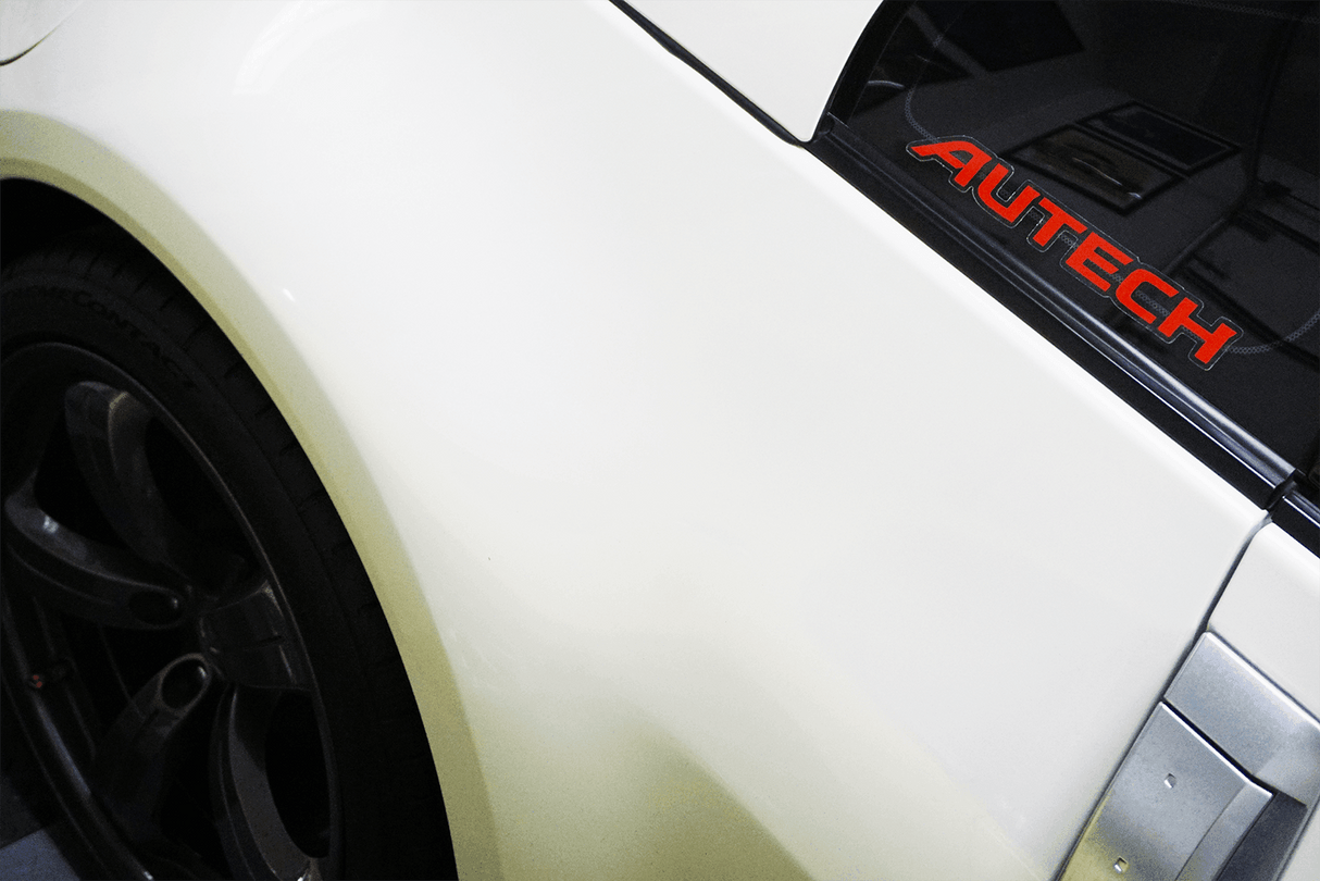 Clear-Vinyl Printed Autech Sticker Decal, 1" x 7.7"