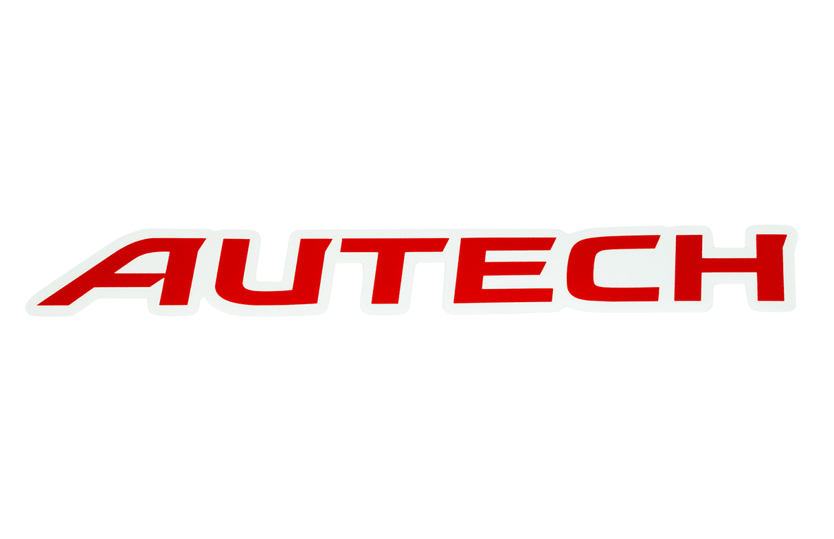 Clear-Vinyl Printed Autech Sticker Decal, 1" x 7.7"