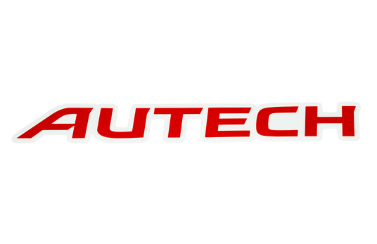 Clear-Vinyl Printed Autech Sticker Decal, 1" x 7.7"