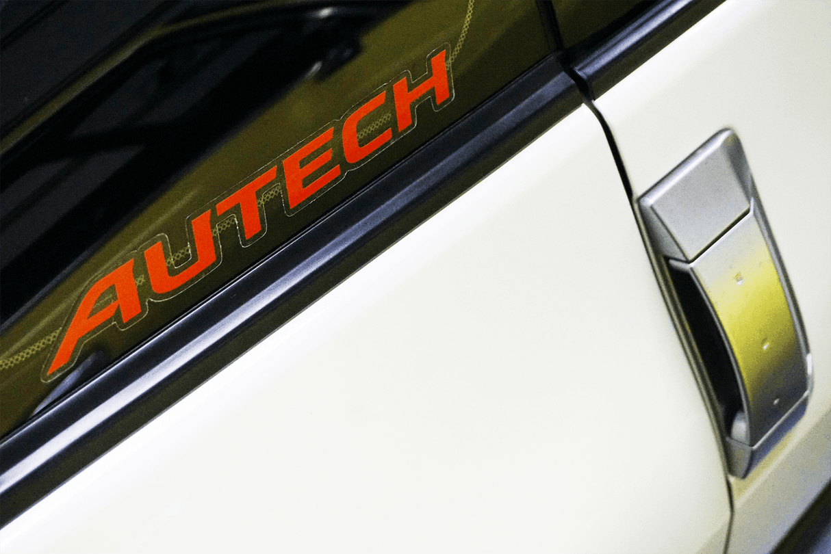 Clear-Vinyl Printed Autech Sticker Decal, 1" x 7.7"