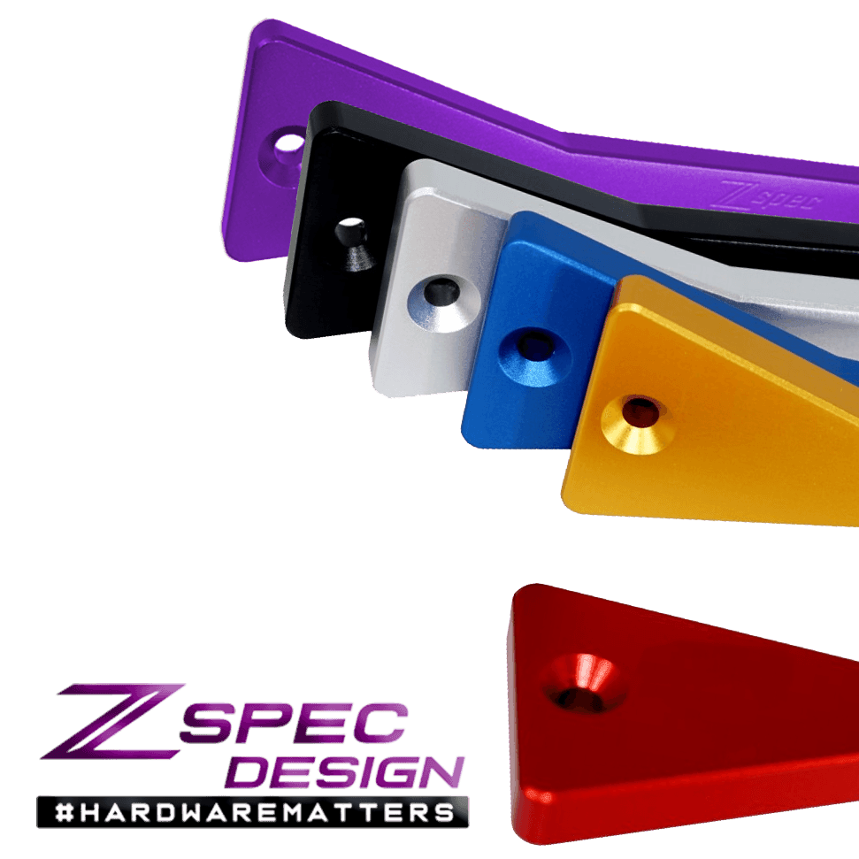 ZSPEC Battery Hold Down/Bracket for '03-09 Nissan 350z Z33, Billet w/ Stainless Hardware