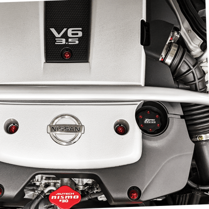 ZSPEC Billet Oil Filler Cap for Nissan/Infiniti/Datsun, Black Cap w/ Titanium Accent