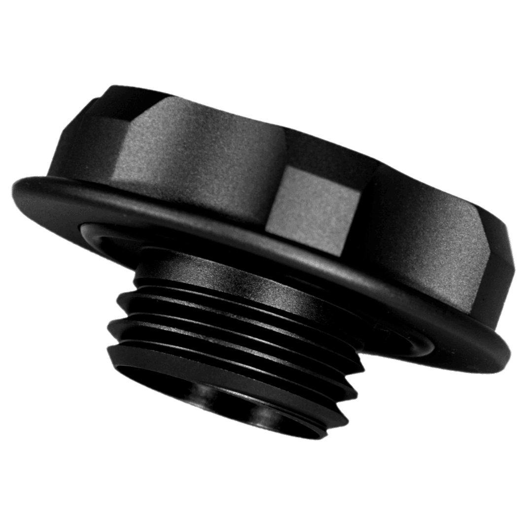 ZSPEC Billet Oil Filler Cap for Nissan/Infiniti/Datsun, Black Cap w/ Titanium Accent