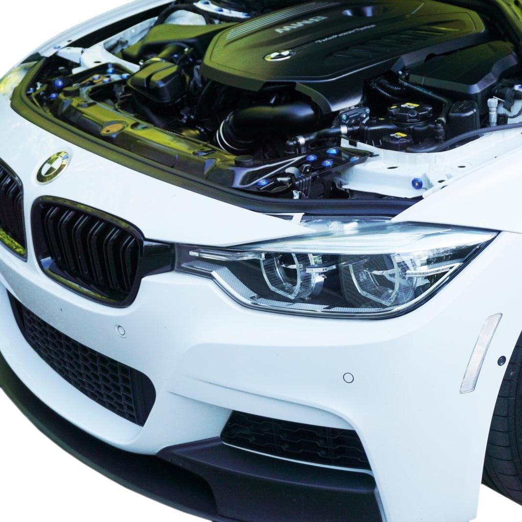 ZSPEC Stage-2 Dress Up Bolts® Fastener Kit for '14-18 BMW 340i F34 3.0T, Stainless & Billet