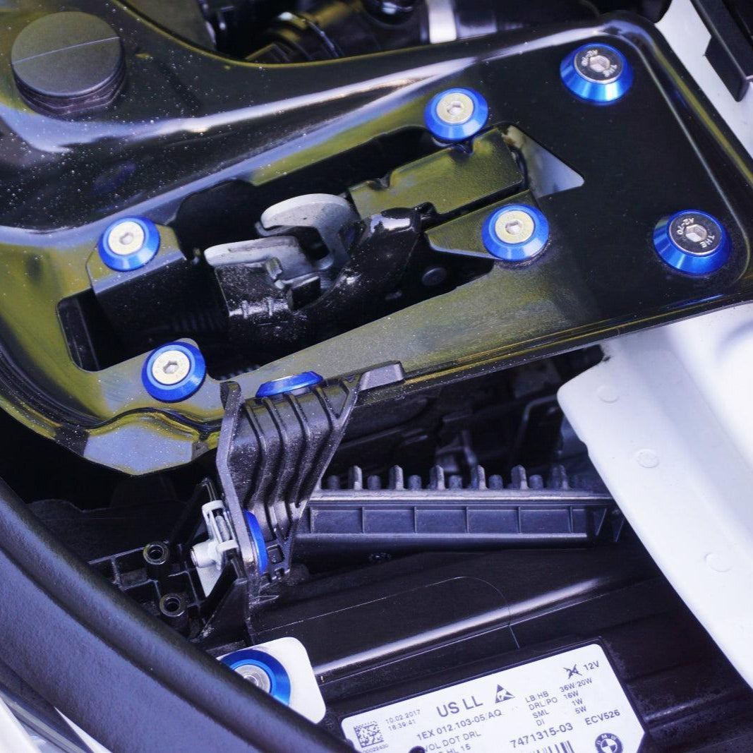 ZSPEC Stage-2 Dress Up Bolts® Fastener Kit for '14-18 BMW 340i F34 3.0T, Stainless & Billet