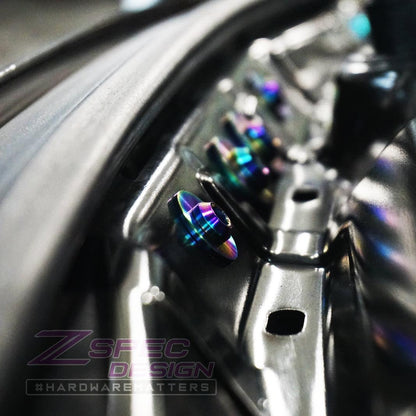 ZSPEC Stage-1 Dress Up Bolts® Fastener Kit for '14-18 BMW 340i F34 3.0T, Titanium