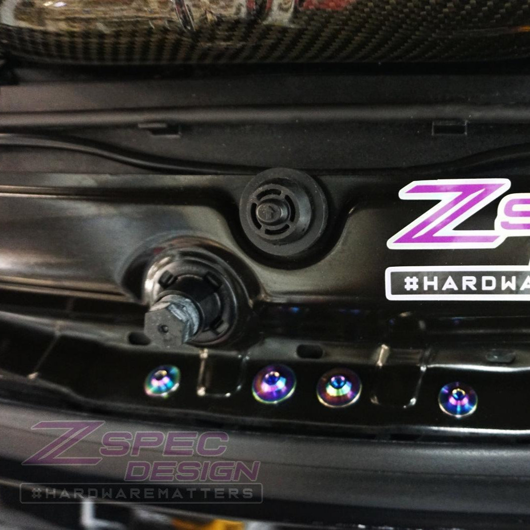 ZSPEC Stage-1 Dress Up Bolts® Fastener Kit for '14-18 BMW 340i F34 3.0T, Titanium