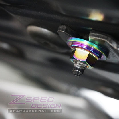 ZSPEC Stage-2 Dress Up Bolts® Fastener Kit for '14-18 BMW 340i F34 3.0T, Titanium