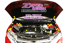 ZSPEC "Stage 2" Dress Up Bolts® Fastener Kit for '19+ Chevy Blazer C1, Stainless & Billet