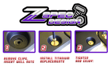 ZSPEC "Front-Bumper Only" Clips Replacement Kit for Nissan 350z Z33, Titanium