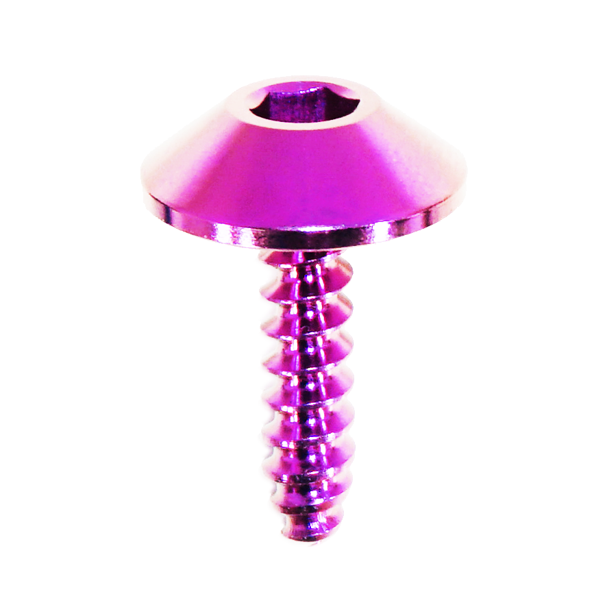 ZSPEC Angled Coarse M4x16mm Fastener, Titanium Grade-5, per Each