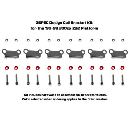 ZSPEC Polished Stainless Coil Brackets Kit (no Z), 90-99 Nissan Z32 300zx