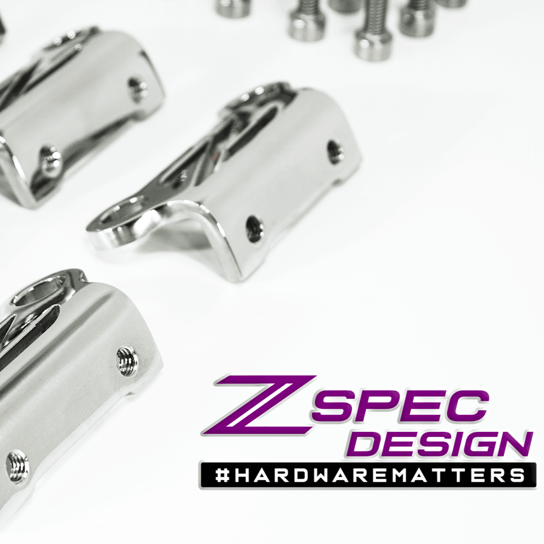 ZSPEC Coil Bracket Kit w/"Z" Cut-Out for Nissan Z32 300zx, Stainless