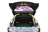 ZSPEC Trunk-Area Fastener Kit for the GR Corolla, Hinges/Struts/Latch/Tie-Down Hooks, Titanium