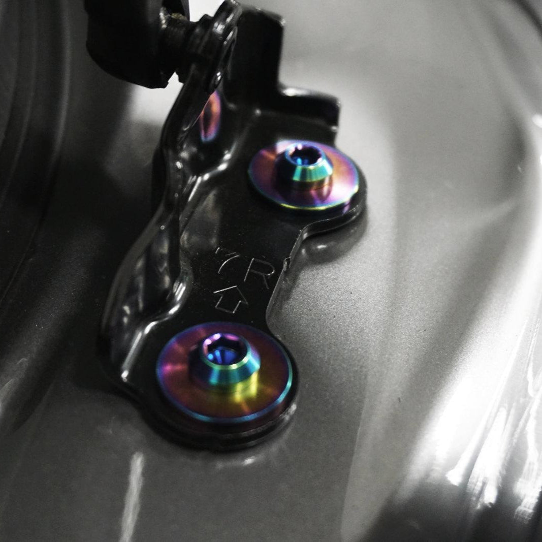 ZSPEC Trunk-Area Fastener Kit for the GR Corolla, Hinges/Struts/Latch/Tie-Down Hooks, Titanium