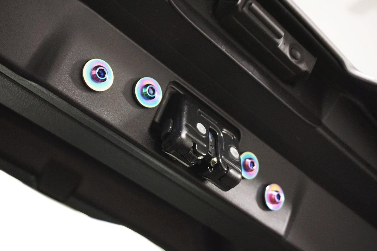 ZSPEC Trunk-Area Fastener Kit for the GR Corolla, Hinges/Struts/Latch/Tie-Down Hooks, Titanium
