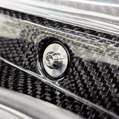 ZSPEC "Round Cowl-Clips" Replacement Solution for Z32 300zx, Titanium Fastener Kit w/ Well Nuts