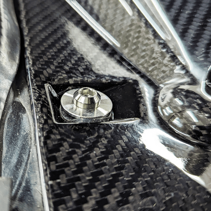 ZSPEC "Round Cowl-Clips" Replacement Solution for Z32 300zx, Titanium Fastener Kit w/ Well Nuts